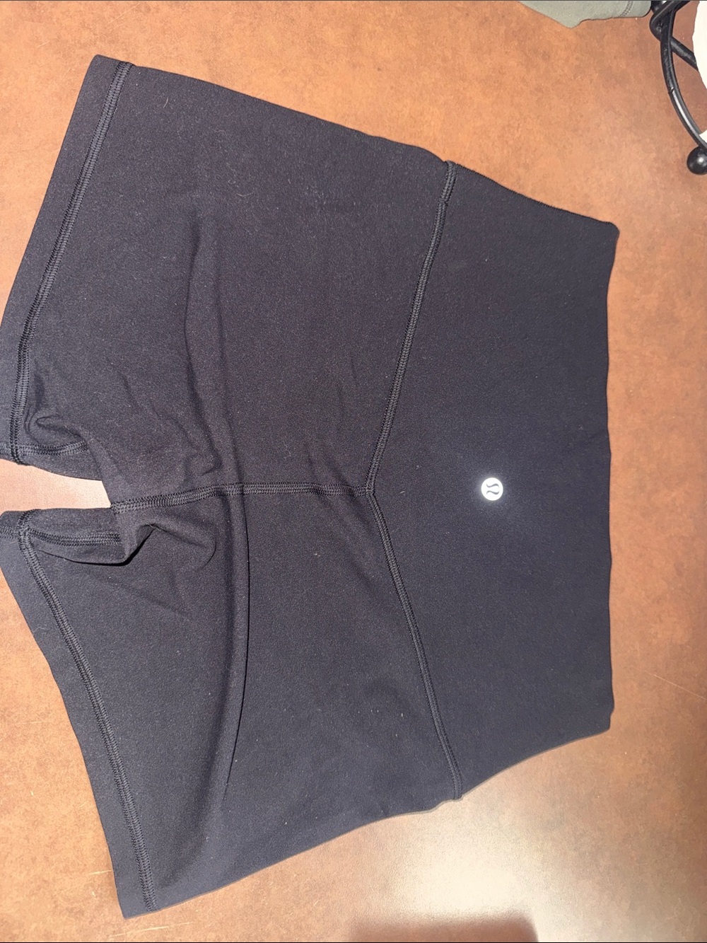 lululemon athletica Black High-Rise Bike Shorts